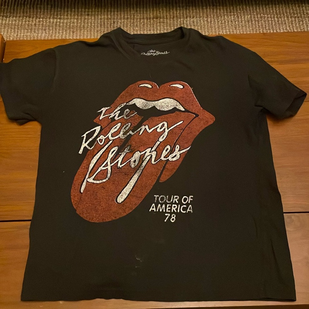 Rolling Stones tour of America 78 black vintage T-shirt
